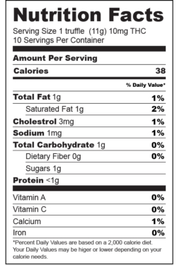 nutrition-facts-label-Dark Truffles-01